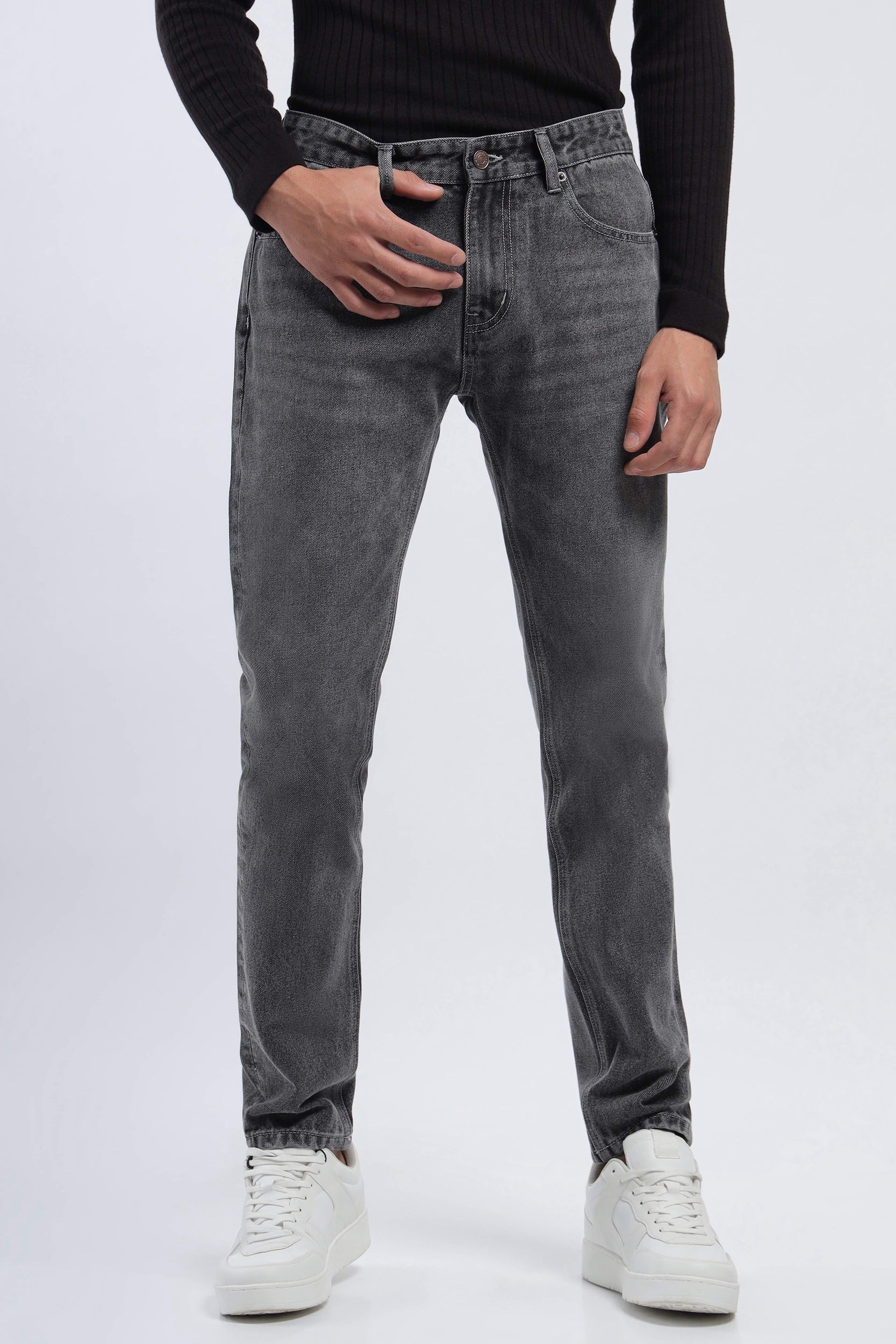 GD004 Mid Grey Fit Jeans Noggah Denims
