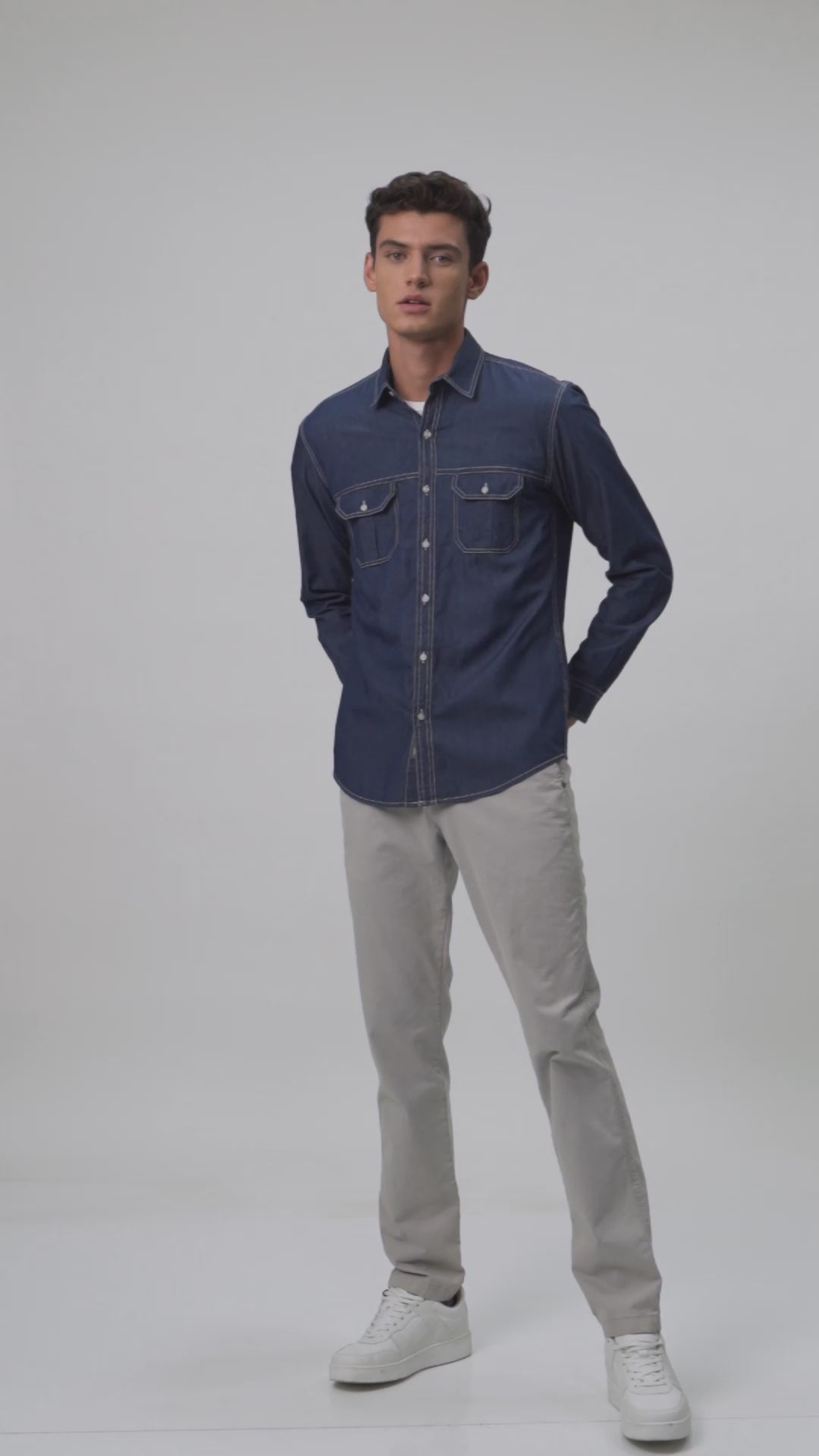 Distressed Denim Woven Top - Medium Wash Jean Jacket Men's Denim Shirt -  China Men's Denim Shirt and Apparel price | Made-in-China.com