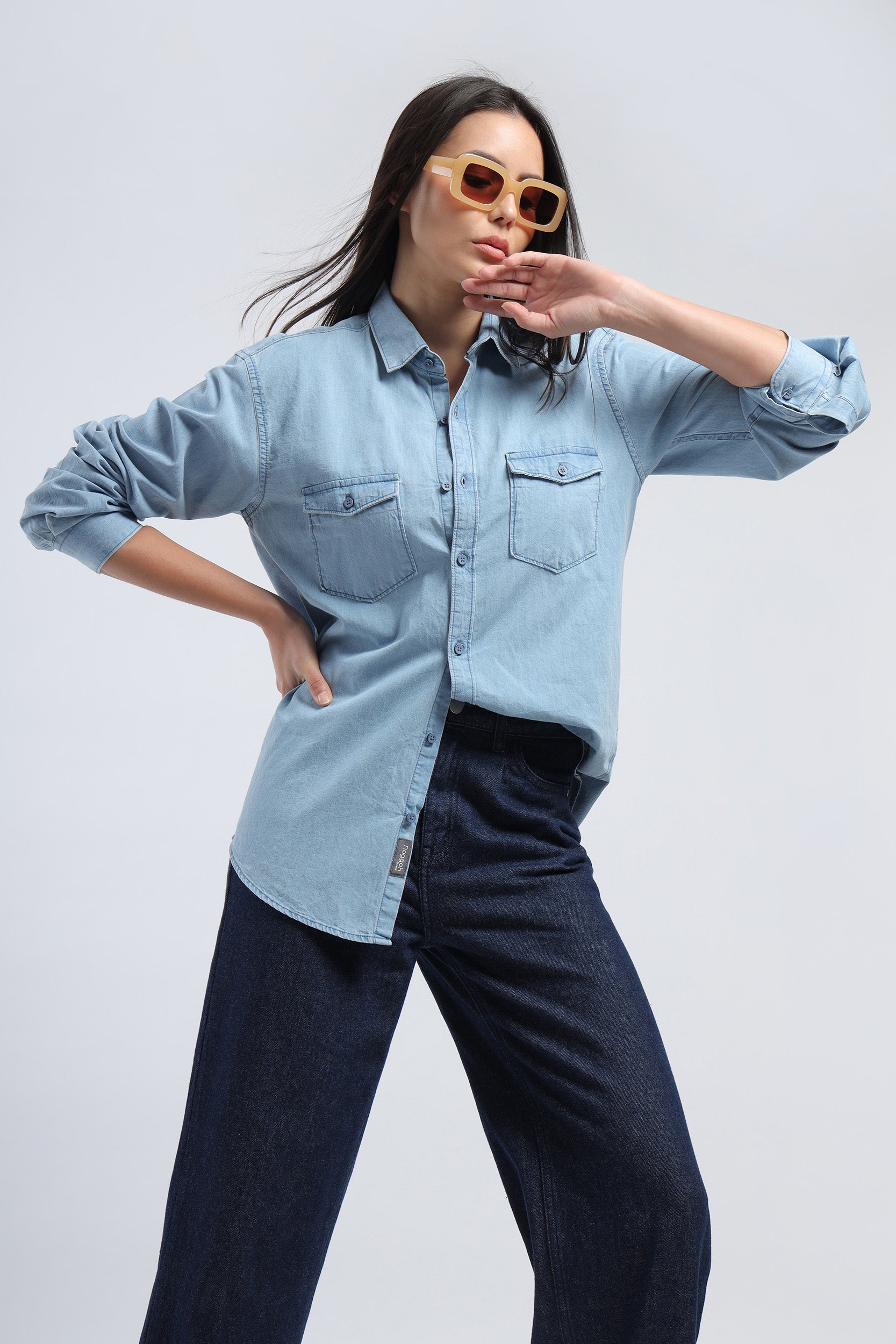 Women Denim Shirts Tops autumn Long Sleeve Blue Jeans Shirt Ladies Casual  Blouses Femininas Spring Plus Size Jeans Blouse - OnshopDeals.Com