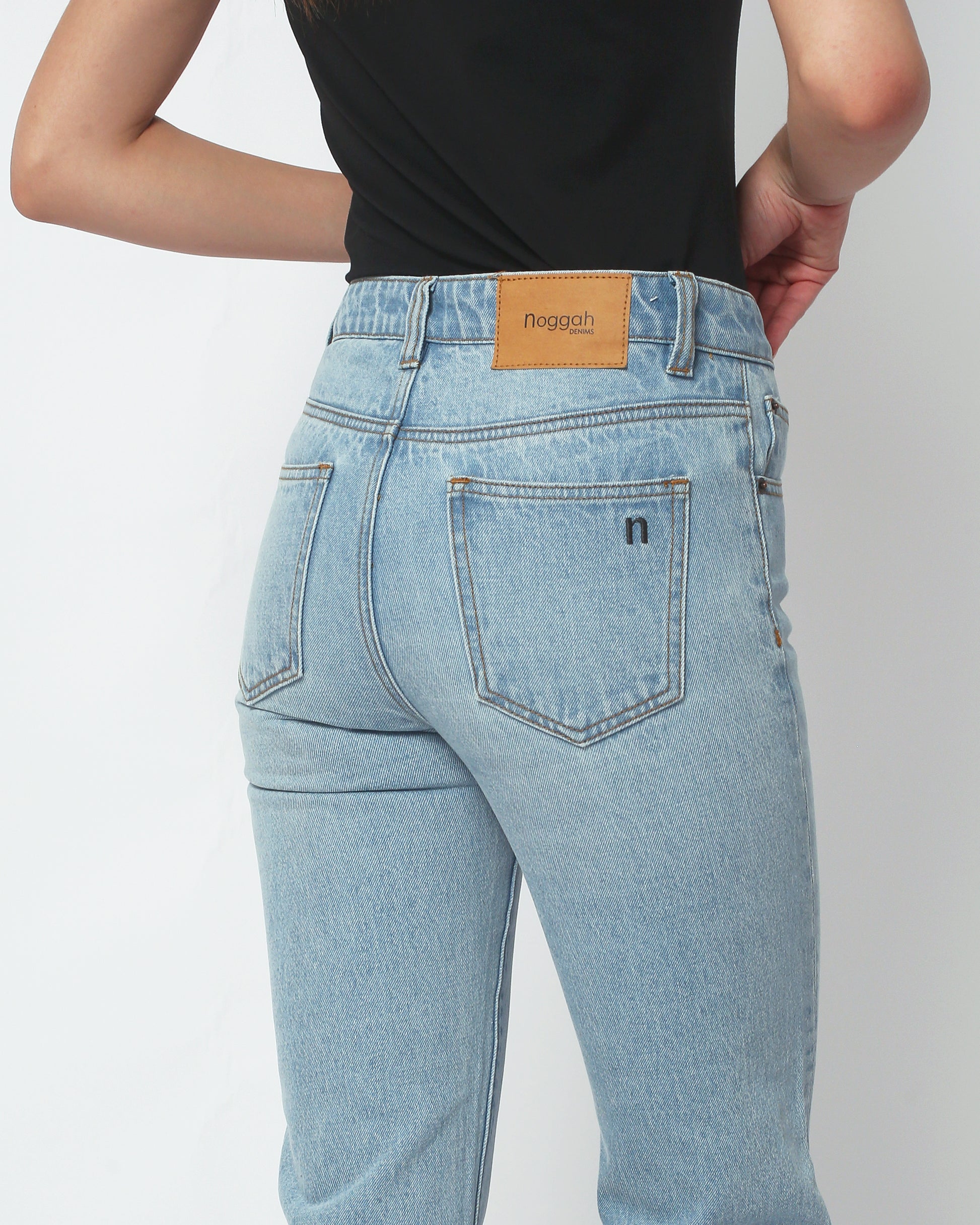 WD001 Light Noggah – Blue Straight Fit Denims Jeans