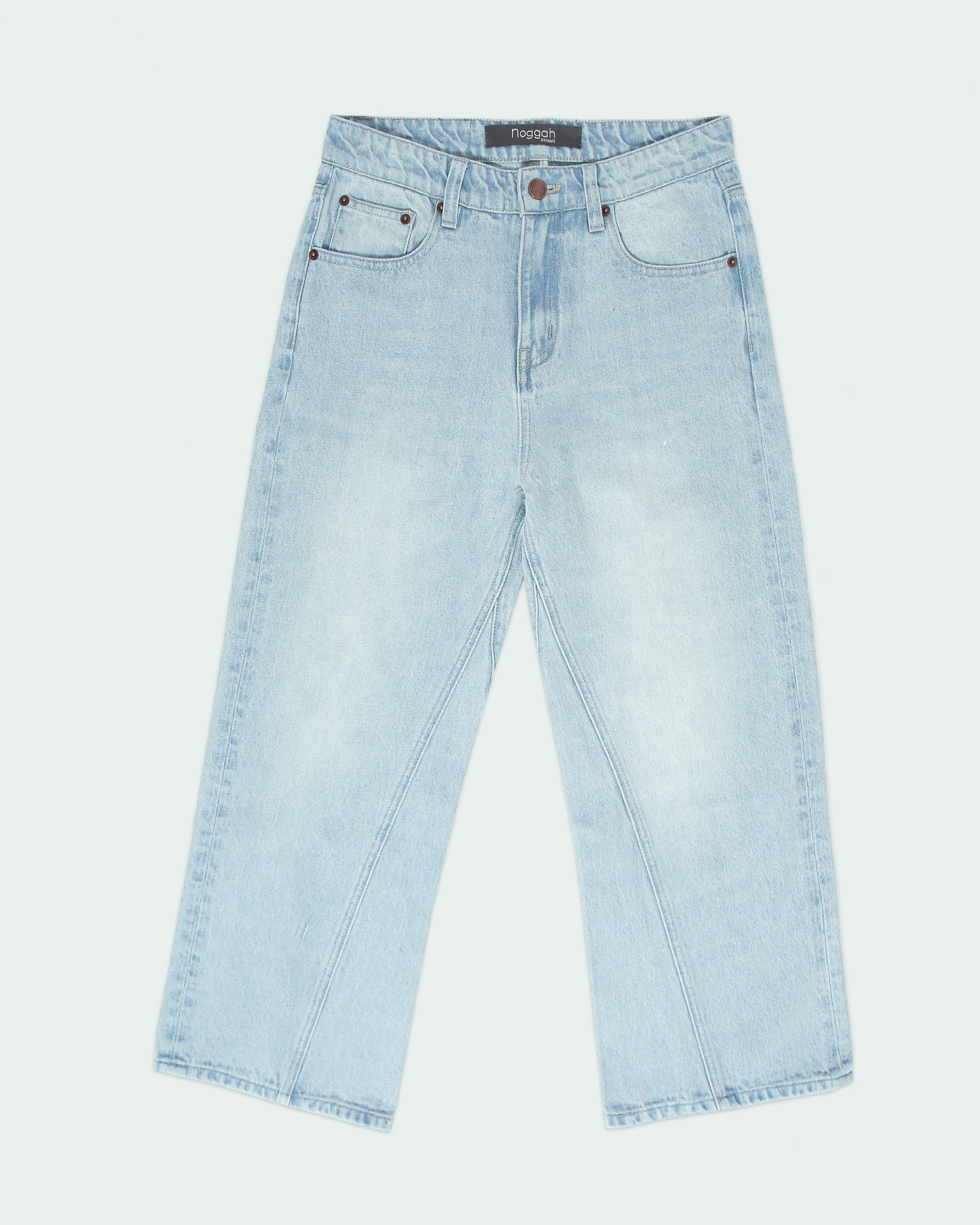 Low-rise balloon-fit jeans with seams - Jeans - BSK Teen | Bershka